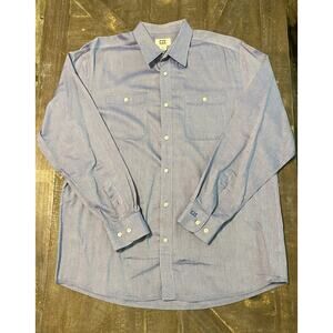 Cutter & Buck Long Sleeve Button Down Men’s Dress Shirt Blue Size L